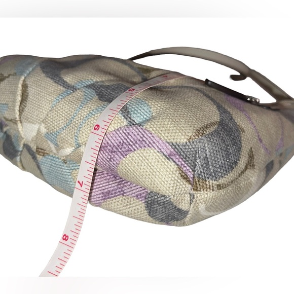 Coach - fabric crossbody bag - tan with C monogram. - Picture 9 of 11